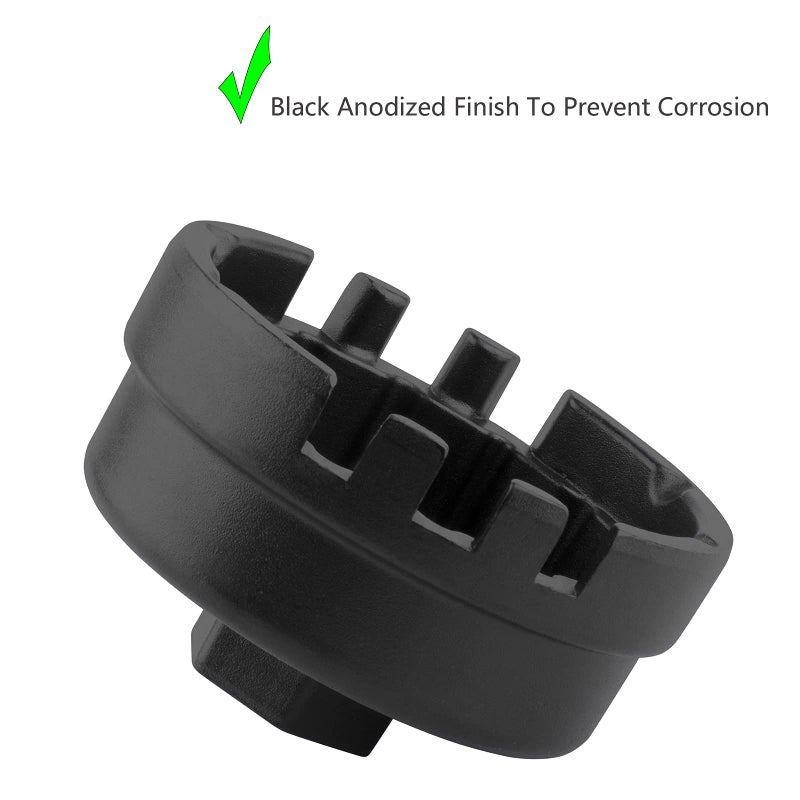 Moker Aluminum 64mm 14 Flute Oil Filter Wrench for Toyota Corolla/Prius  Fits 1.8L Engines - Image 3